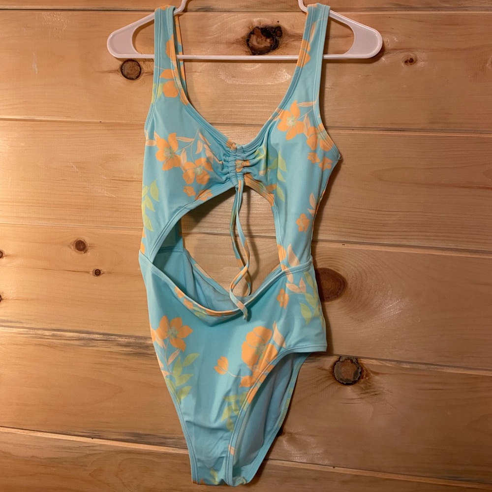 Women’s Full Piece Blue Bathing Suit